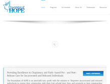 Tablet Screenshot of foundationofhope.org